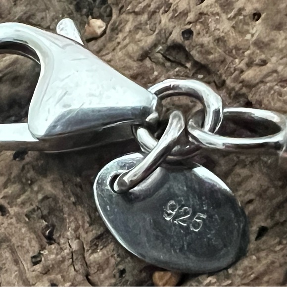 Chrysalis Charm Bracelet 5 stations 925 Sterling silver European Snake Chain 20c - Picture 6 of 8